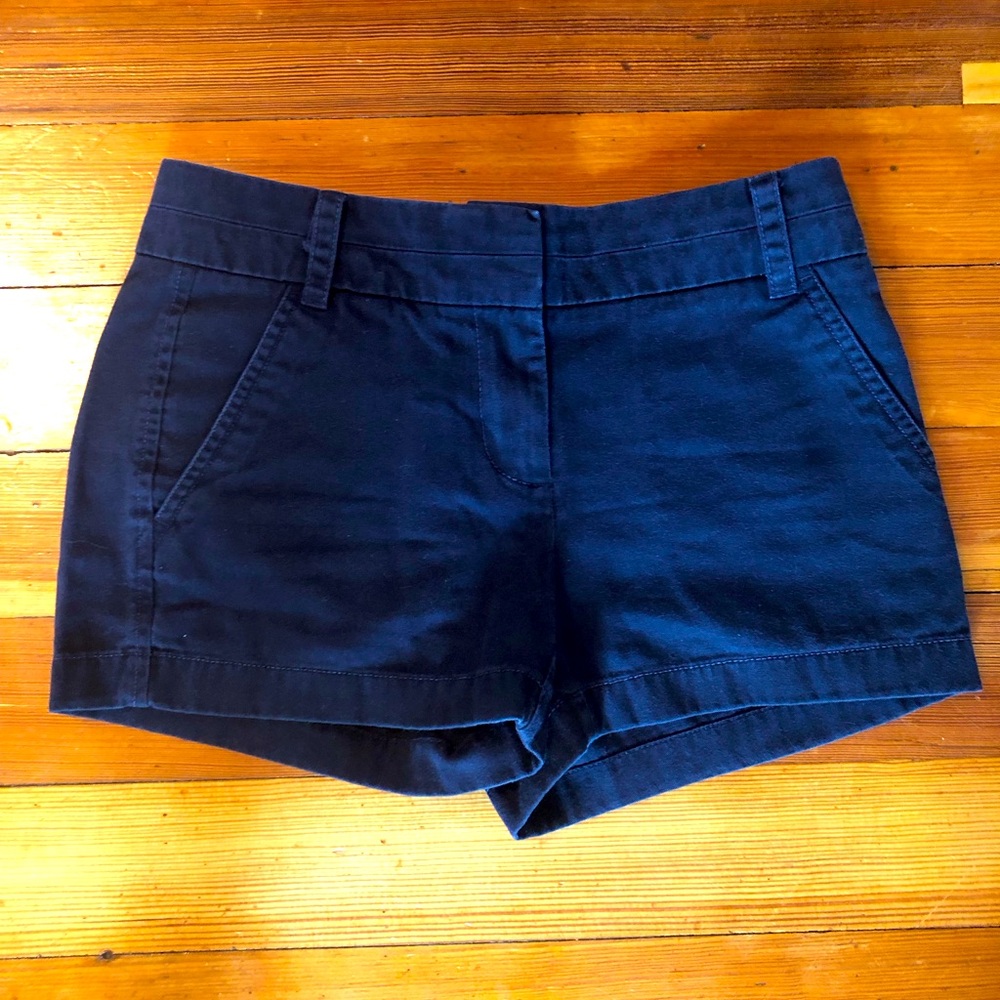 Navy JCrew Chino Shorts 000